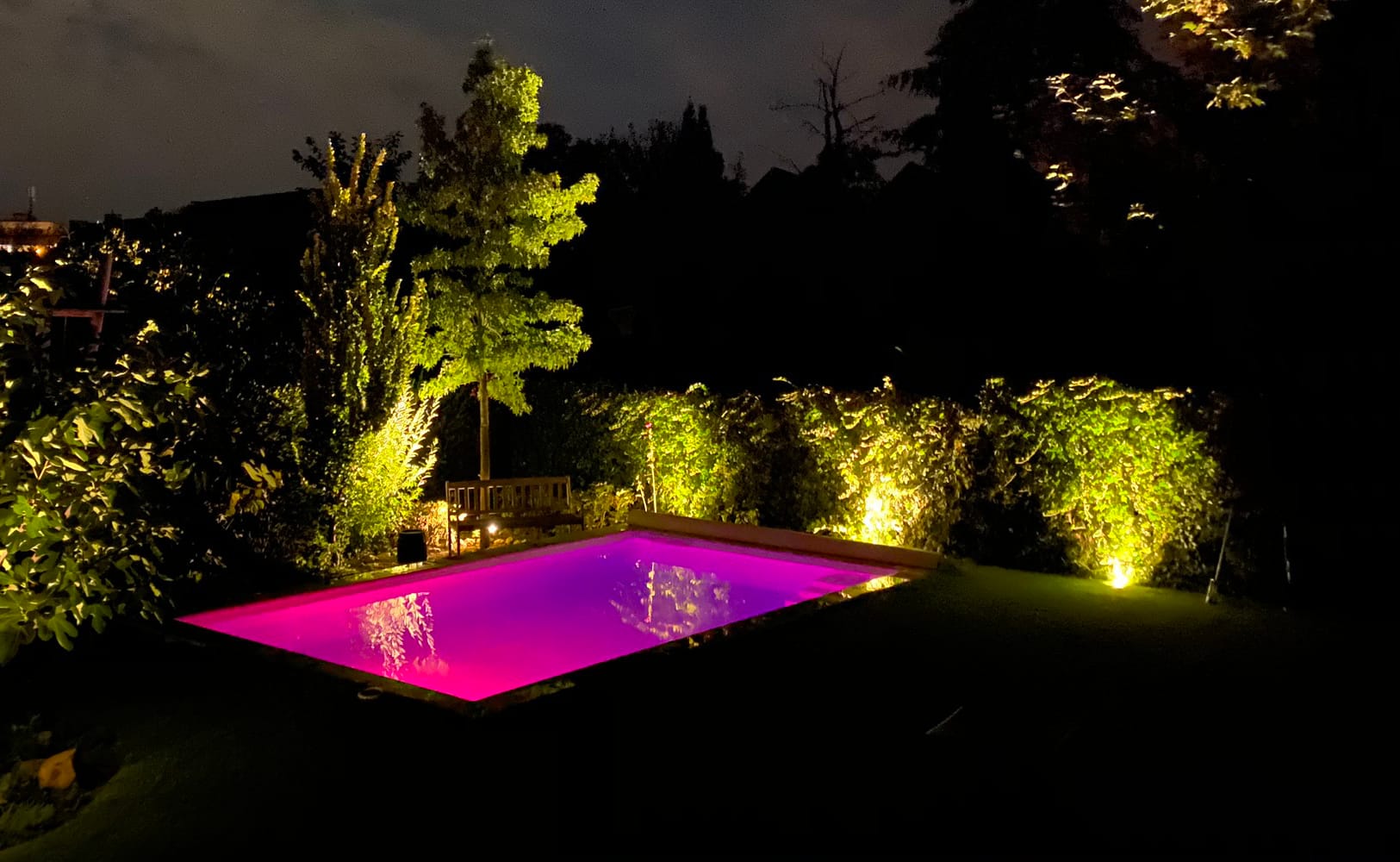 Pool Beleuchtung 1 Familienpool 